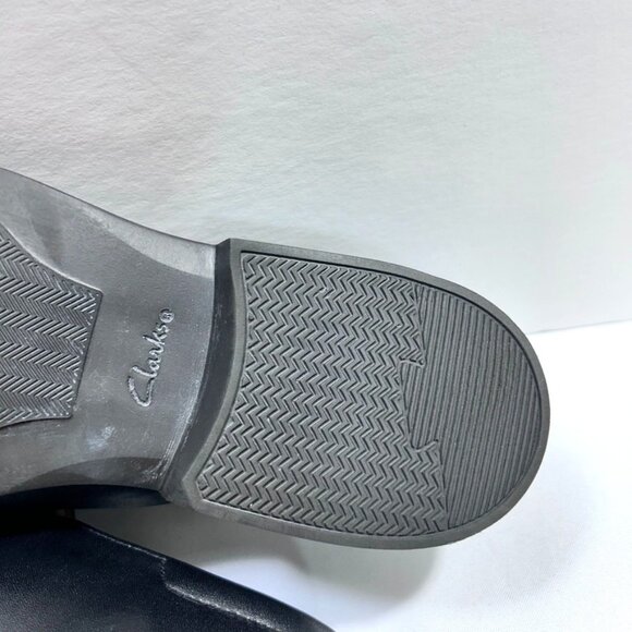 Clarks Collection Clarkslite Ave Loafers Black Men's Shoes Leather US 10M - Picture 8 of 9